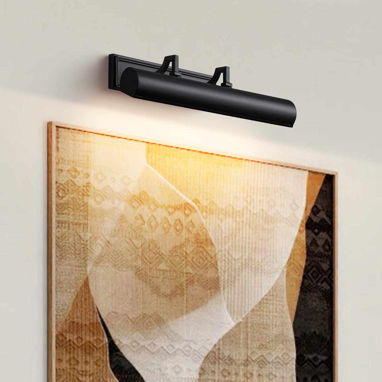 24 in. 1-Light Black LED Vanity Light, Solid Brass Modern Wall Sconc ( Set of 1)