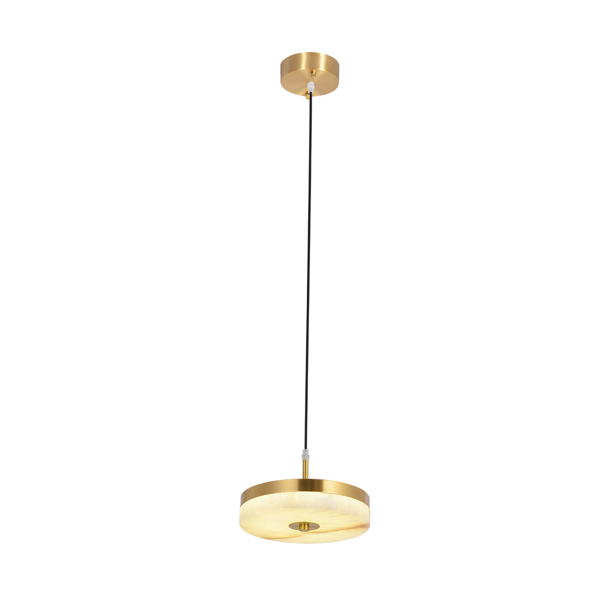 Alabaster Round Pendant Light