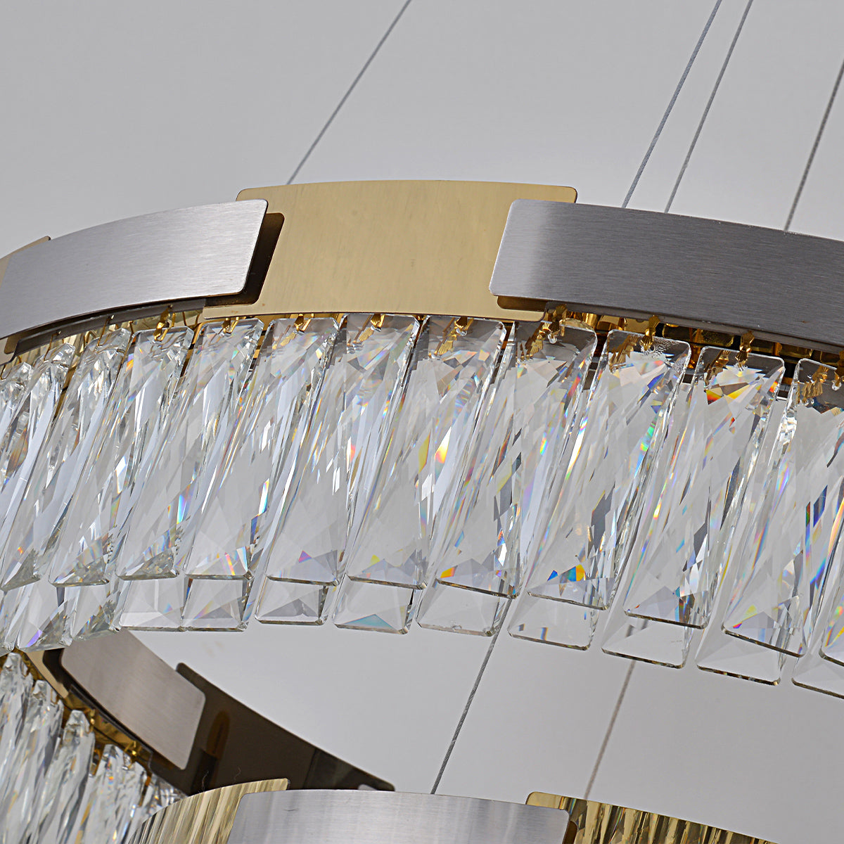 Modern double-layer crystal chandelier