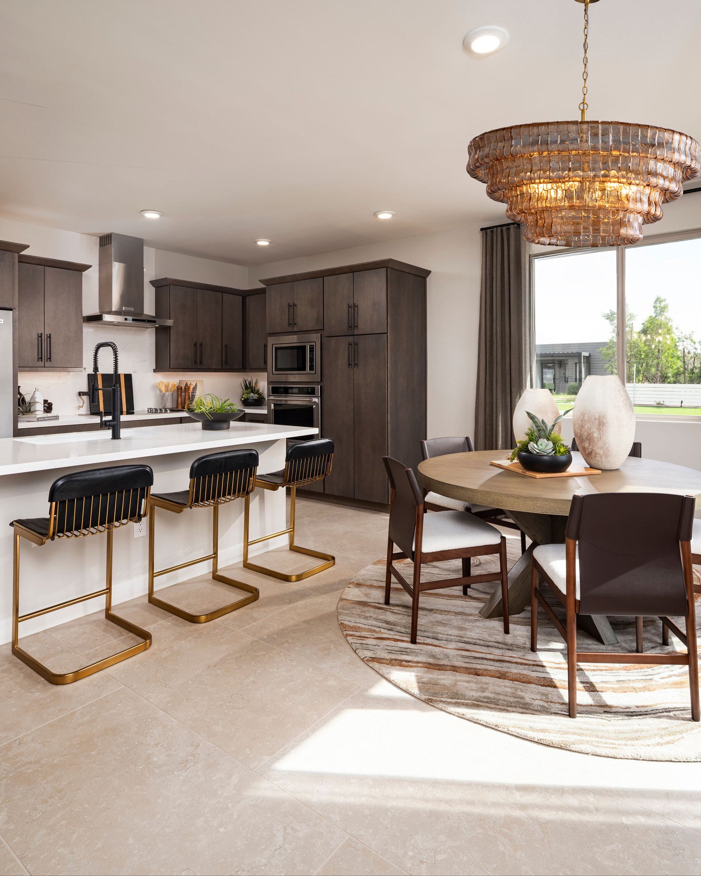 Modern Chandelier 36 in. 6-Lights Luxury Drum Gold Chandelier for Dining Room, Foyer, Living Room, Bedroom