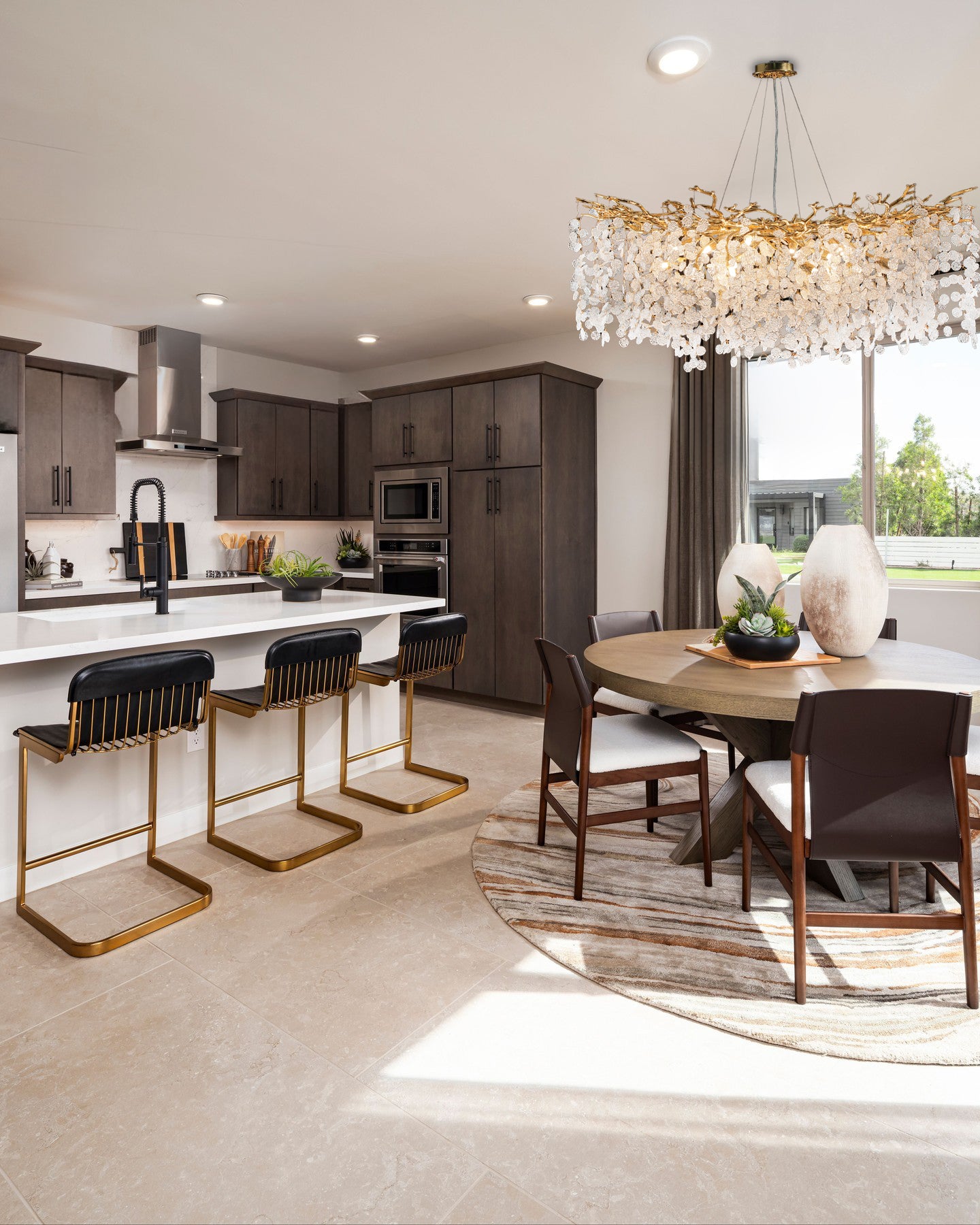 Modern Chandelier 47.2 in.18-Lights Gold Crystal Globe Chandelier for Dining Room, Living Room, Kitchen Island, Foyer