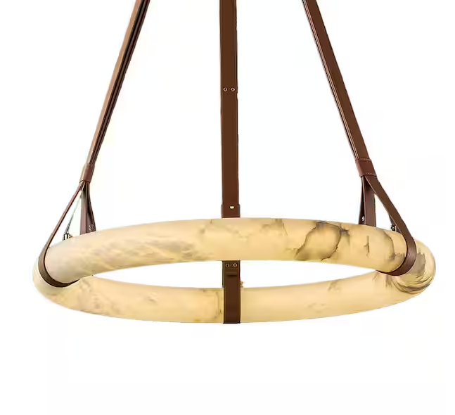 Modern Chandelier 32 in. 1-Light Gold Wagon Wheel Chandelier for Dinning Room, Living Room, Foyer, Bedroom