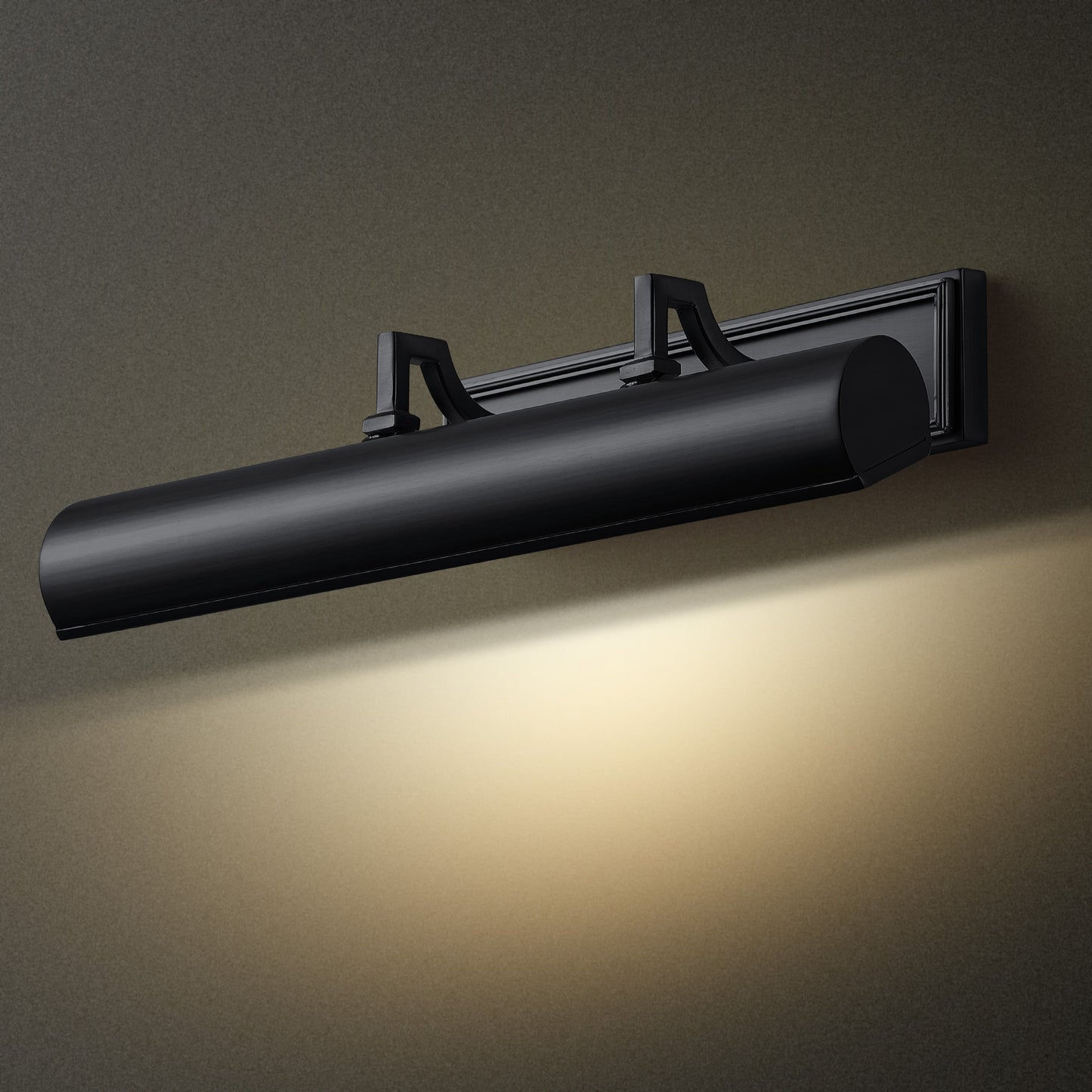 24 in. 1-Light Black LED Vanity Light, Solid Brass Modern Wall Sconc ( Set of 1)