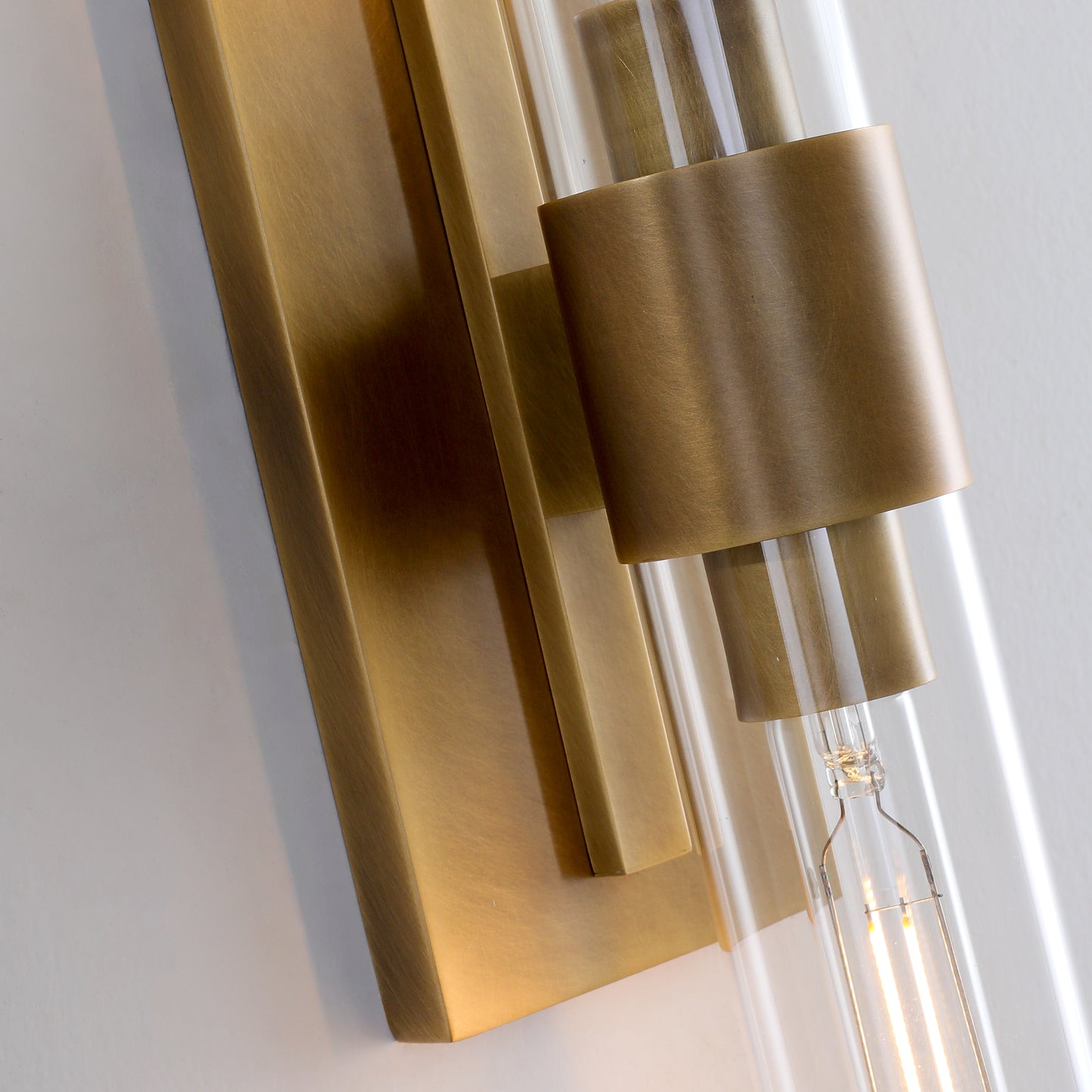 24.8 in. 2-Light Antique Gold Wall Sconce, Vanity light, Modern Wall Light for Living Room, Bathroom, Bedroom (Set of 2)