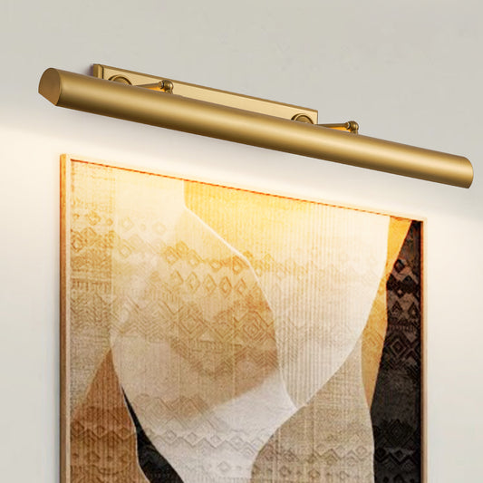 24 in. 1-Light Copper LED Vanity Light, Solid Brass Modern Wall Sconce (Set of 2)