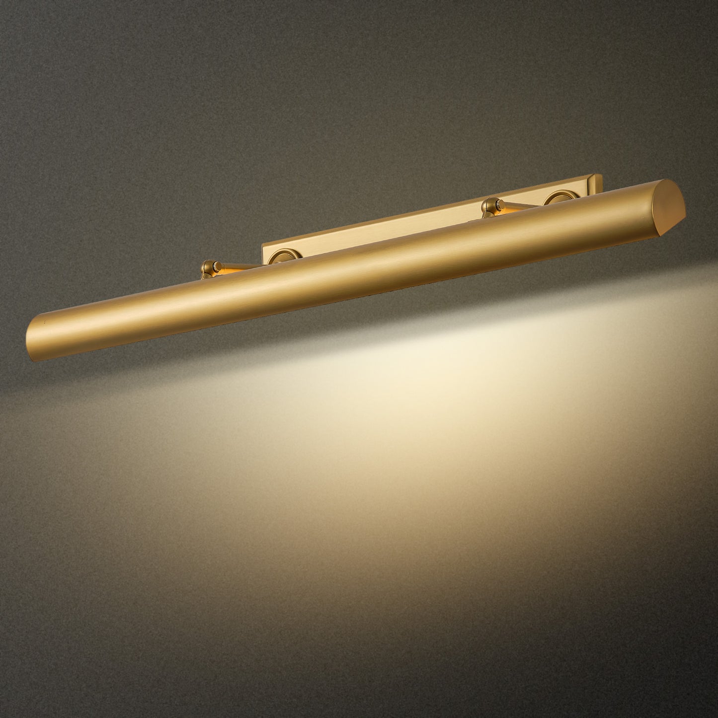 24 in. 1-Light Copper LED Vanity Light, Solid Brass Modern Wall Sconce (Set of 2)