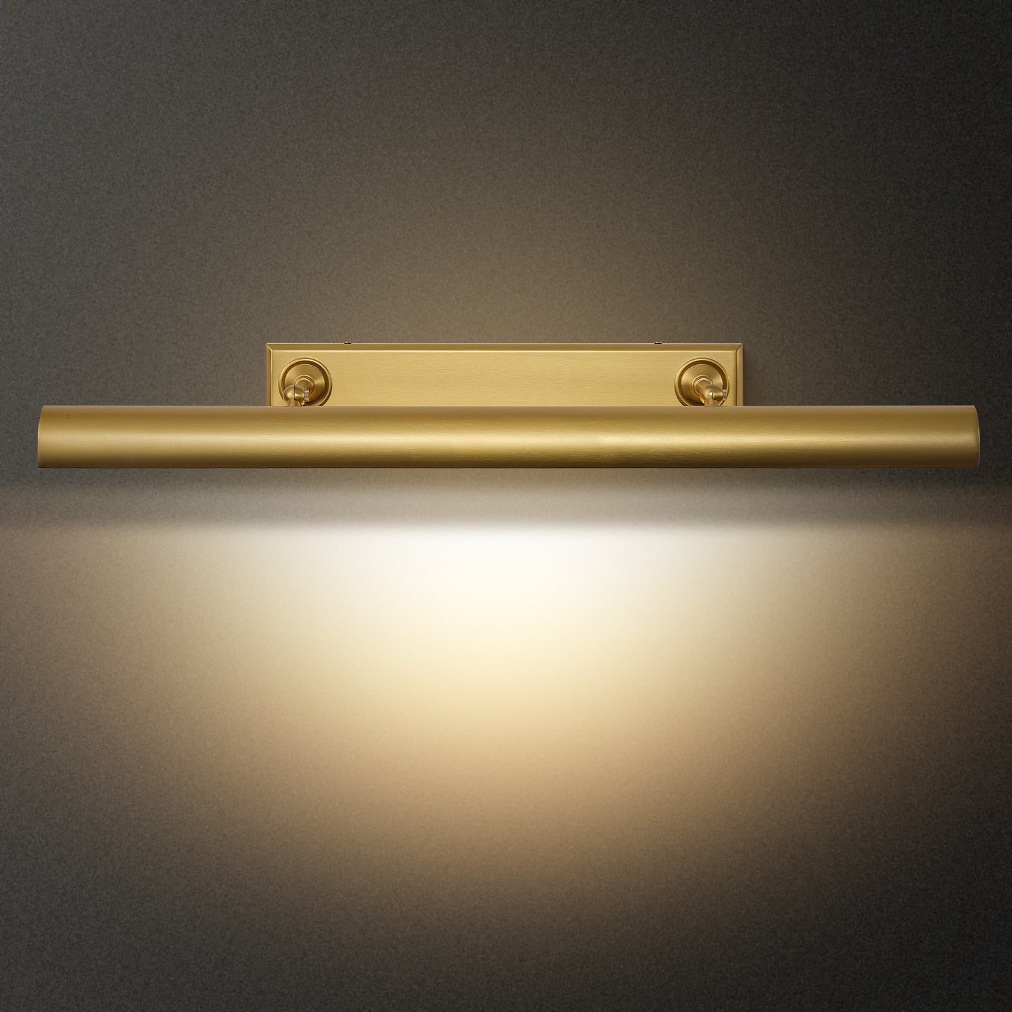 24 in. 1-Light Copper LED Vanity Light, Solid Brass Modern Wall Sconce (Set of 2)