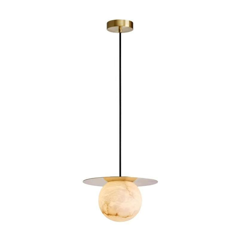 Alabaster Bedside Art Pendant Light