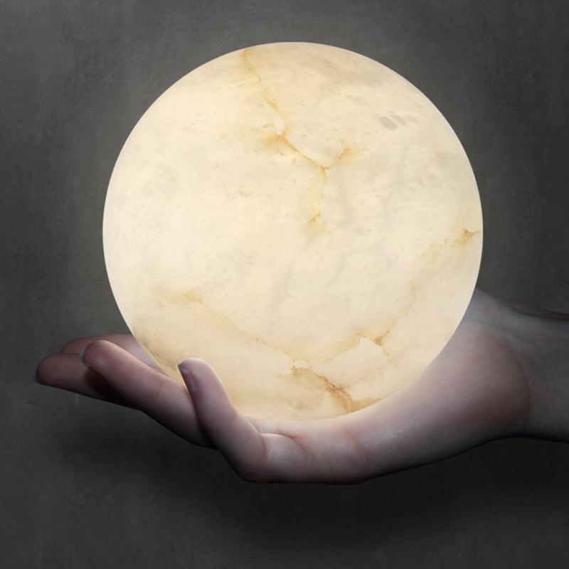 Alabaster Globe Art Pendant Chandelier