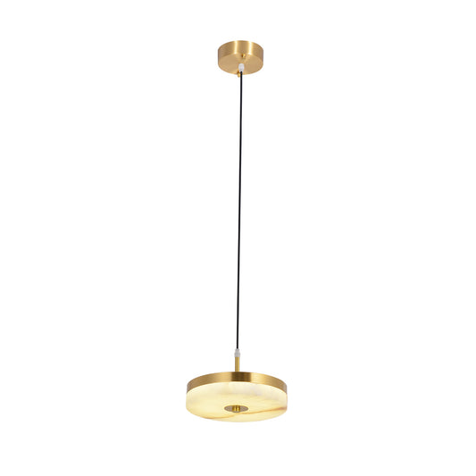 Alabaster Round Pendant Light
