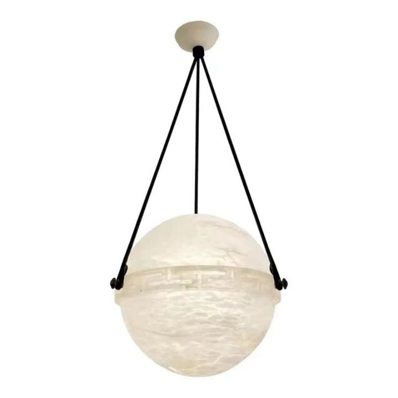 Alabaster Globe Pendant Light